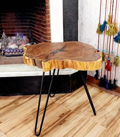 تصویر میز چوبی کهور ۳۵*۵۵ Wooden table