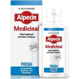 تصویر تونیک ضد ریزش آلپسین مدل فِرِش fresh | Alpecin اصل 