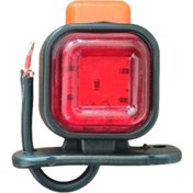 تصویر چراغ بغل کامیون مربعی سه طرفه چراغ بغل تریلی مربعی سه طرفه