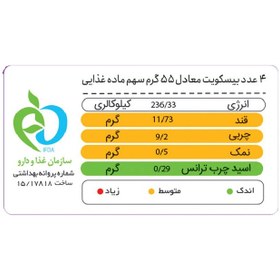 تصویر بیسکویت سبوس دار نی سا - 500 گرم 