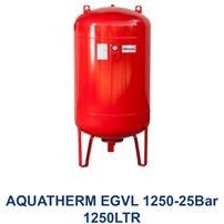 تصویر منبع تحت فشار 1250 لیتری 25 بار درجه دار آکواترم مدل AQUATHERM EGVL 1250-25Bar 