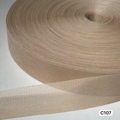 تصویر نوار گان رنگ کرم خاکی 3 سانت کیلویی 