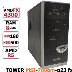 تصویر کامپیوتر MSI-760GM AMD FX 4300 رم 8 گیگ 