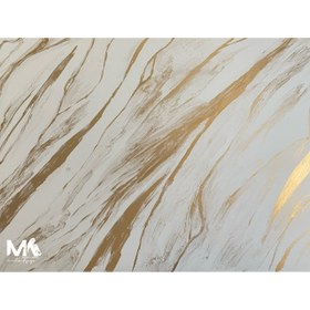 تصویر بکدراپ چوبی M57 - سفید-طلایی / ۳۰*۳۰ ا backdrop code M57 backdrop code M57