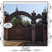 تصویر درب دو لنگه کد D019 |ابعاد ۳ در ارتفاع ۴ متر وزن ۷۰۰ کیلو هر کیلو 195| 