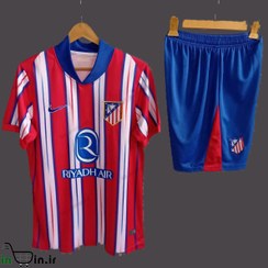 تصویر کیت اول پیراهن شورت اتلتیکو مادرید2025 (تایلندی) Atletico Madrid 2025 Home Shirt Shorts Kit(tahi)