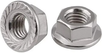 تصویر مهره واشردار 8 میلیمتر - 500 تایی Hex Flange NUT M8