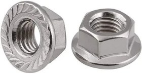 تصویر مهره واشردار 6 میلیمتر - ۵۰۰۰ تایی Hex Flange NUT M 6