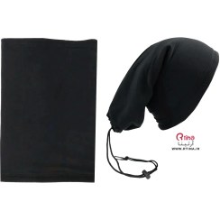 تصویر اسکارف زمستانی دو لایه مشکی 