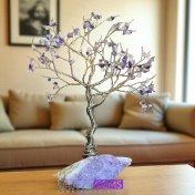 تصویر درخت زندگی آمیتیست بر بستر آمیتیست 