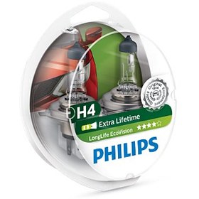تصویر لامپ خودرو فیلیپسPHILIPS LONGLIFE ECOVISION H4 PHILIPS LONGLIFE ECOVISION H4