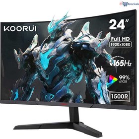 تصویر مانیتور گیمینگ خمیده کووری 24E6CA سایز 24 اینچ Koorui Gaming 24E6CA 24 Inch Monitor