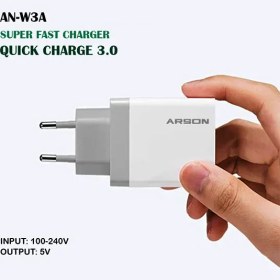 تصویر شارژر دیواری آرسون مدل AN-W3A Arson charger model AN-W3A