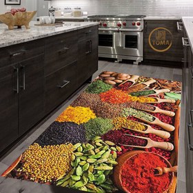 تصویر فرشینه آشپزخانه طرح ادویه ها کد۰۱۴ kitchen rug