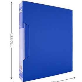 تصویر کلیر بوک 80 برگ قاب دار شفاف پاپکو A4-80T