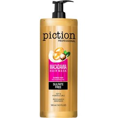 تصویر شامپو پیکشن بدون سولفات مدل ماکادمیا 500 میلی لیتر piction sulfate free shampoo with macadamia 500ml