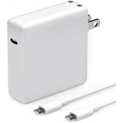 تصویر شارژر اورجینال مک بوک 87 وات تایپ سی adapter َmac book 87w type c