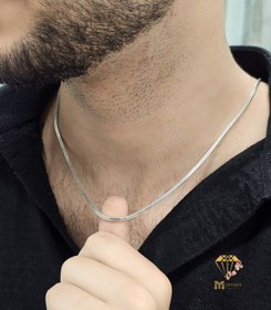 تصویر گردنبند نقره مردانه 