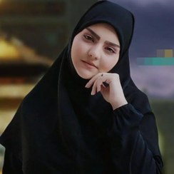 تصویر مقنعه کویتی کش دار قد ۱۱۰ کرپ کره اعلاء مشکی 