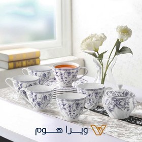 تصویر ست چای خوری طرح لوتوس گلد کیش 