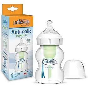 تصویر شیشه شیر دکتر براونز مدل D51600 ظرفیت ۱۵۰ میلی لیتر آپشن پلاس 