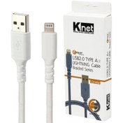 تصویر کابل 1.2 متری Lightning کی نت K-CULB2012 K-net K-CULB2012 1.2m Lightning Charging Cable