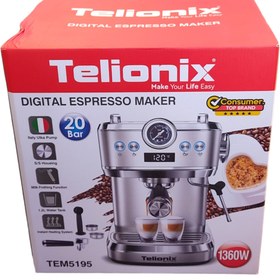 تصویر اسپرسو ساز تلیونیکس مدل 5195 Espresso maker telionix model 5195