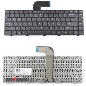 تصویر کیبورد لپ تاپ دل Inspiron N4110 مشکی با فریم 