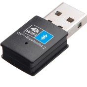 تصویر دانگل شبکه بی سیم بدون آنتن و بلوتوث DATALIFE UW03 2IN1 
