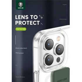 تصویر قاب محافظ شیشه ای آیفون 14 پرو Green iphone 14 pro London Grip Case 