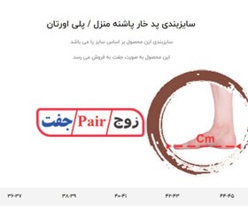 تصویر پد خار پاشنه منزل 7190 تن یار home heel pad 7190 tanyar