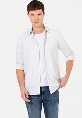 تصویر پیراهن مردانه خاکستری پیرکاردینPierre Cardin | G021GL004.000.1433208 اورجینال 