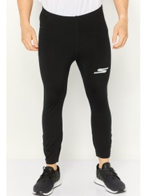 تصویر شلوار تمرینی تنگ مردانه، مشکی برند skechers Men Tight Fit Pull-On Training Tight, Black