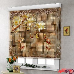 تصویر پرده زبرا تصویری چاپی گل کد 3DF-11 