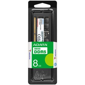 تصویر رم کامپیوتر DDR5 تک کاناله 5600 مگاهرتز CL46 ای دیتا ظرفیت 8 گیگابایت Adata AD5U56008G-S DDR5 5600MHz CL46 8GB Desktop RAM