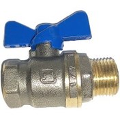 تصویر شیر پکیجی 1/2 ریابی شیر فلکه کنتور