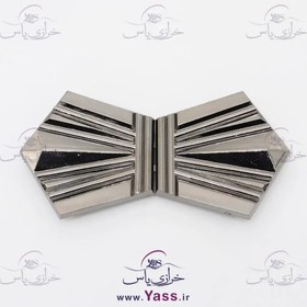 تصویر سگک جفتی الماسی دودی 