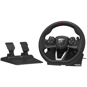 تصویر فرمان و پدال بازی Hori مخصوص پلی استیشن Hori Steering Wheel Apex And Pedals For PlayStation