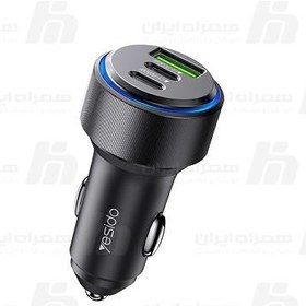 تصویر شارژر فندکی 60 وات یسیدو مدل Y50 YESIDO Y50 CAR CHARGER