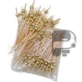 تصویر خلال چوبی 100 عددی مروارید طلایی روشن چینی 