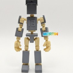 تصویر اسباب بازی مینی دامی 13 فیگور MINI Dummy13 رنگ کرم طوسی 