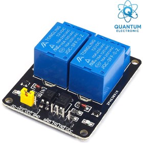 تصویر ماژول رله 12 ولت دوکاناله 