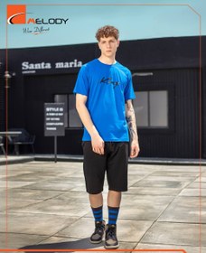 تصویر ست تیشرت و شلوارک مردانه پنبه - M 