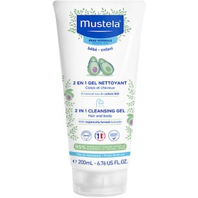 تصویر شامپو سر و بدن2 در 1 کودک موستلا مدل حجم 200 میلی لیتر 