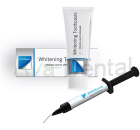 تصویر بلیچینگ وایت اسمایل هوم 5 سرنگ Bleaching three patients home 22% white smile