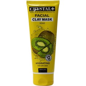 تصویر ماسک صورت آبرسان پوست خشک کریستال پلاس حاوی عصاره کیوی Crystal Kiwi Facial Clay Mask 250 ml