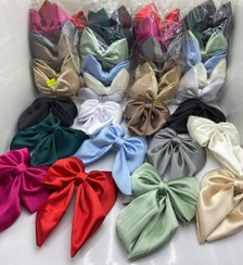 تصویر گیر عقب سر پاپیون بزرگ ساتن دنباله دار (عمده) 