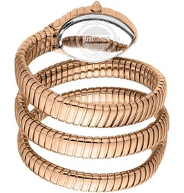 تصویر ساعت آنالوگ زنانه بند استیل ضد زنگ اسپکچو اسنک مدل JC1L323M0045 برند just cavalli Specchio Snake Women's Analog Stainless Steel Straps Watch JC1L323M0045