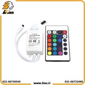 تصویر ریموت کنترل RGB ۶ آمپر با درایور مادون قرمز 