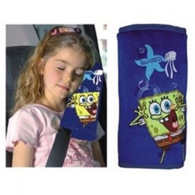 تصویر بالش کمربند ایمنی با طرح باب اسفنجی دیزنی DISNEY Sponge Bob Seat Belt Cushion Blue